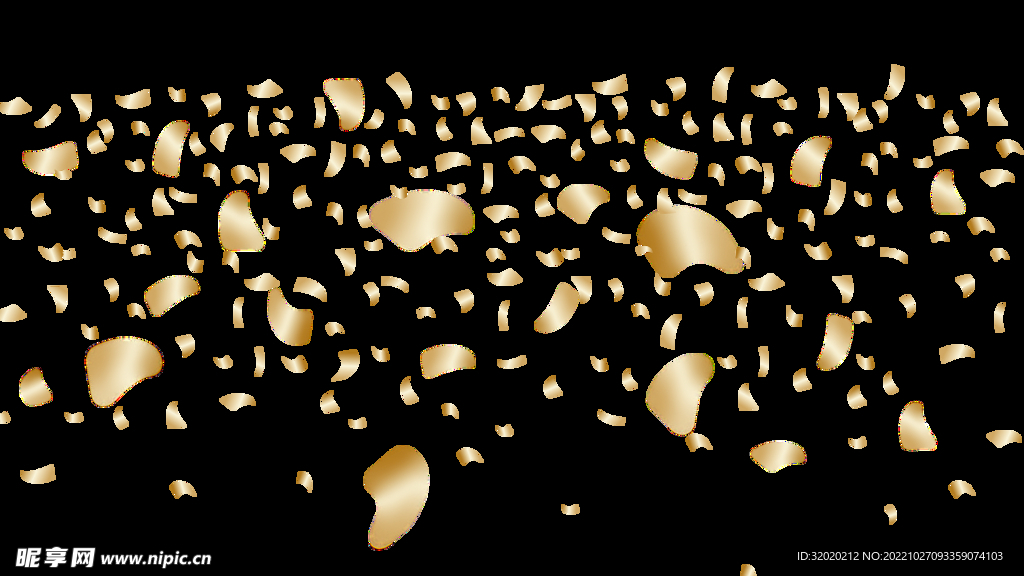 金色碎屑