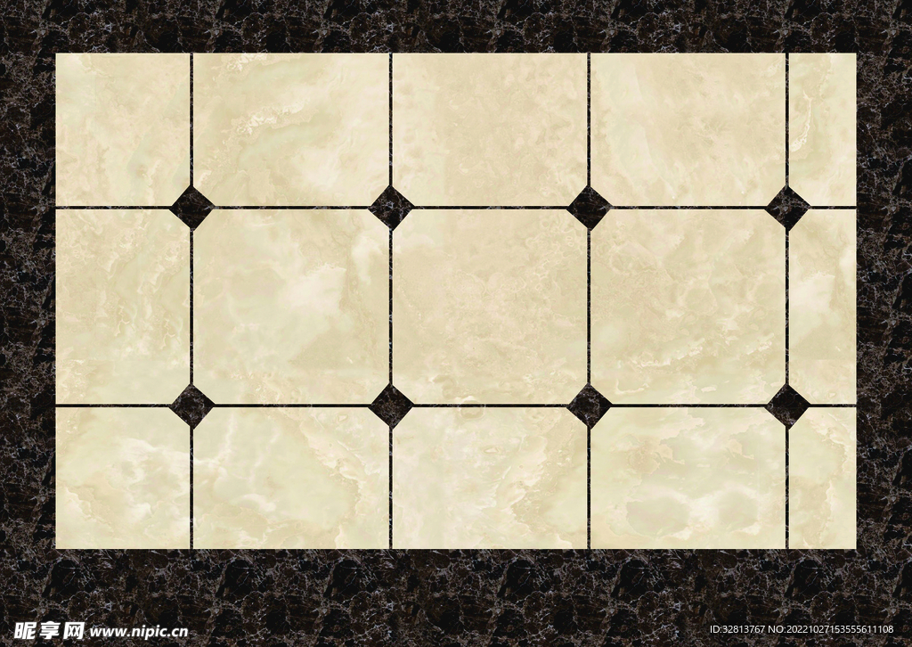 仿瓷砖大理石地垫素材