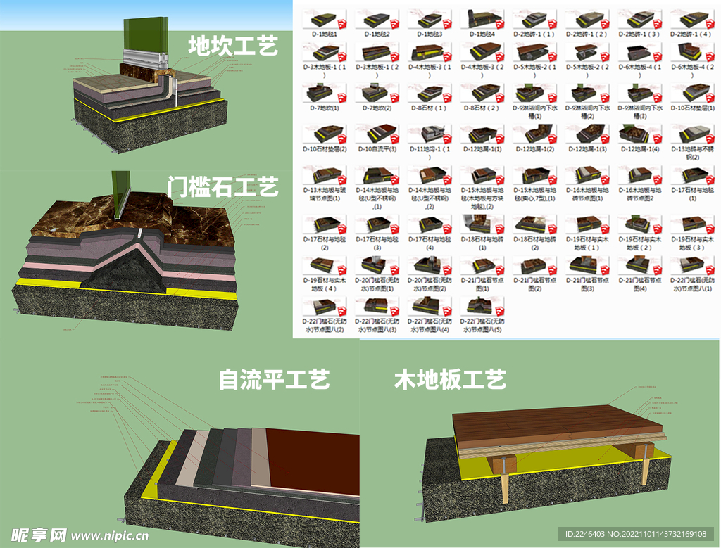 地面施工示意图节点图结构图