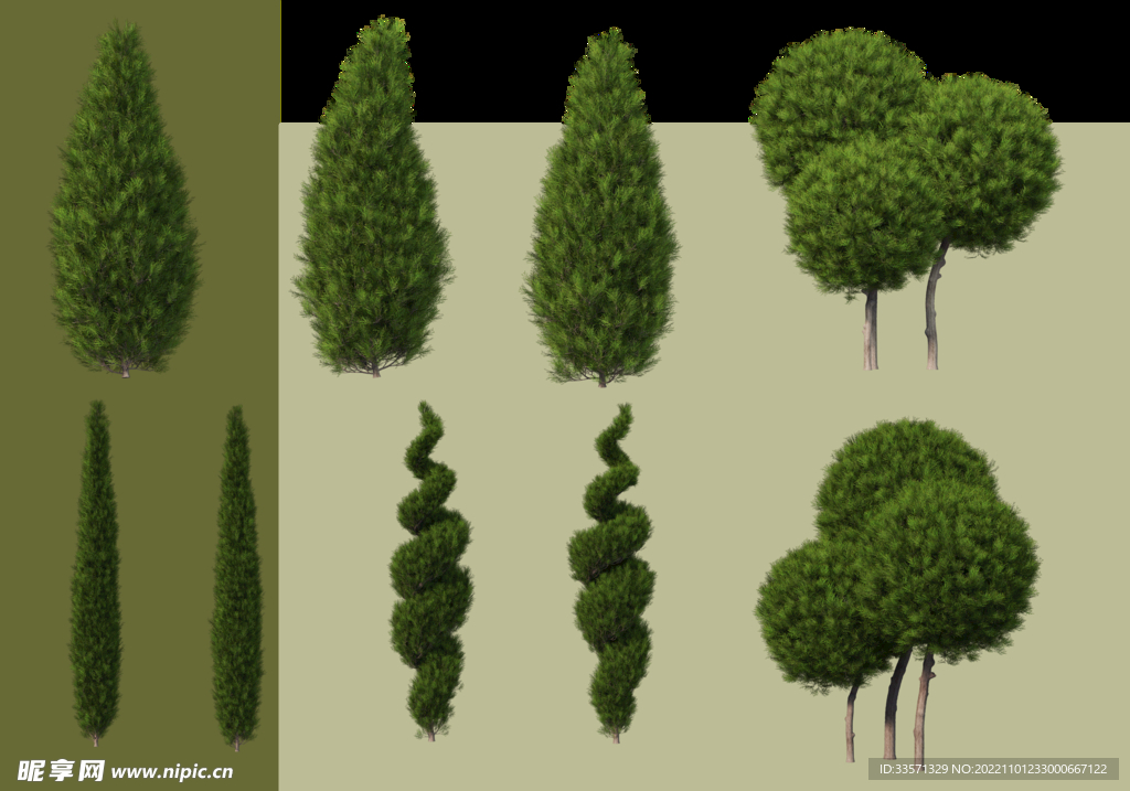 园林景观树超清免抠