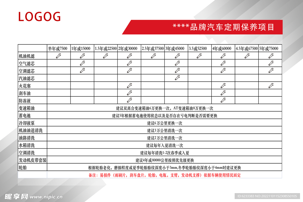 工时看板价格公示