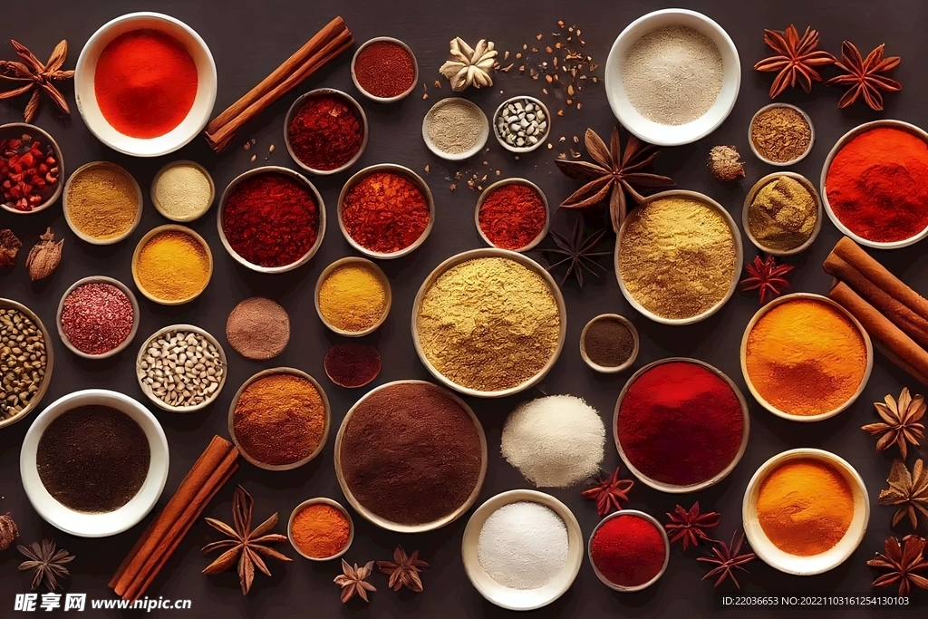 各种粉末调味料