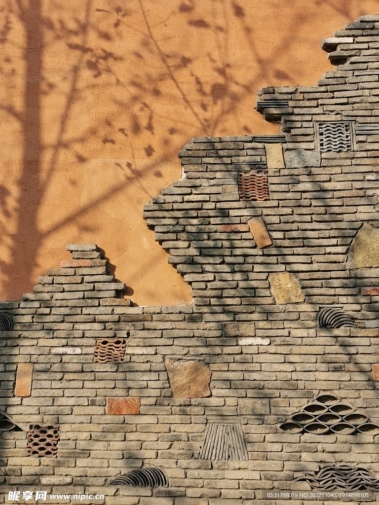 古朴的艺术的墙