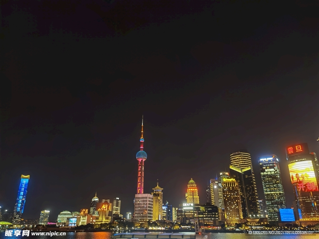 上海夜景之东方明珠