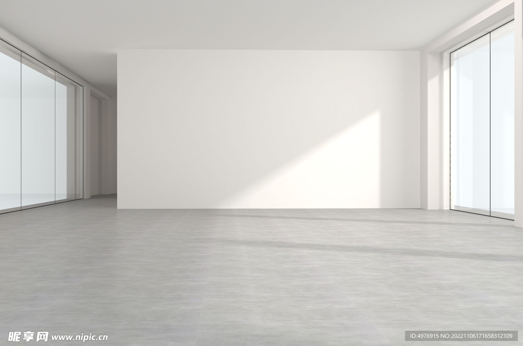 现代客厅3D场景空景