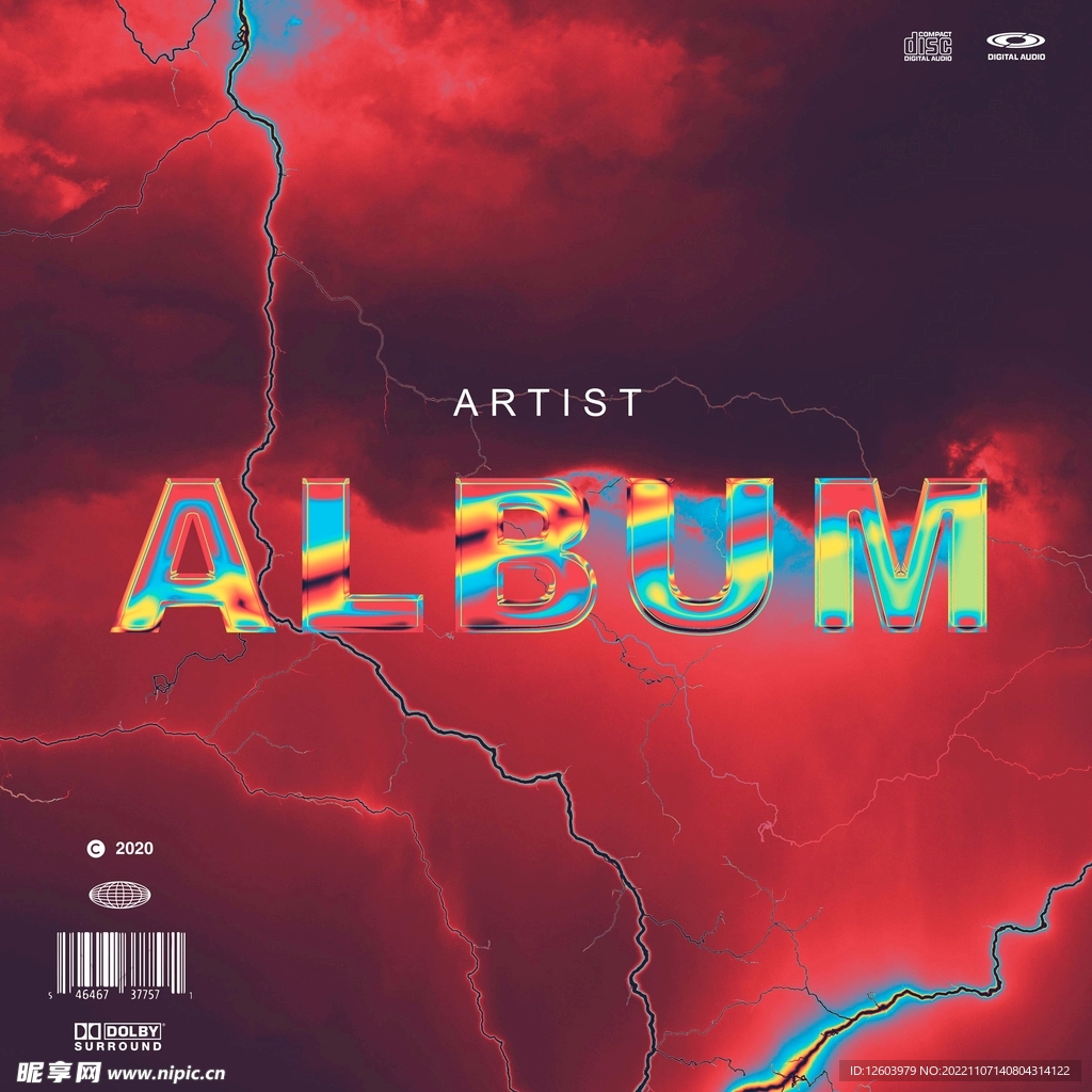 高端CD封面I智能样机贴图