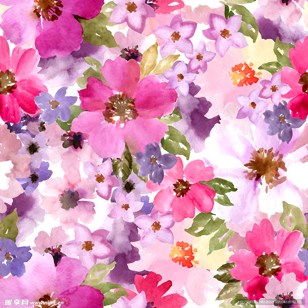 手绘油画花朵复古花朵