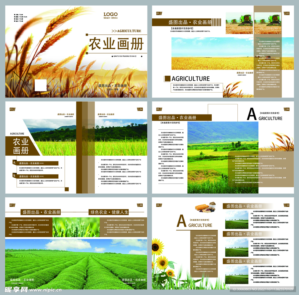 绿色公司企业画册