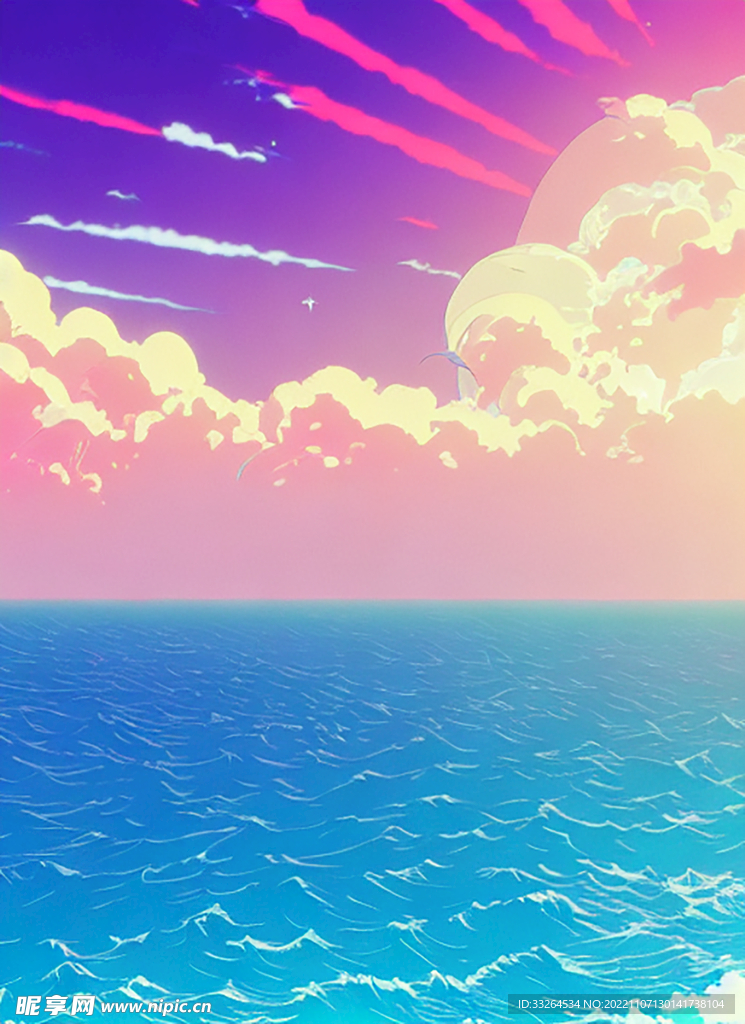  蒸汽波海洋参考图