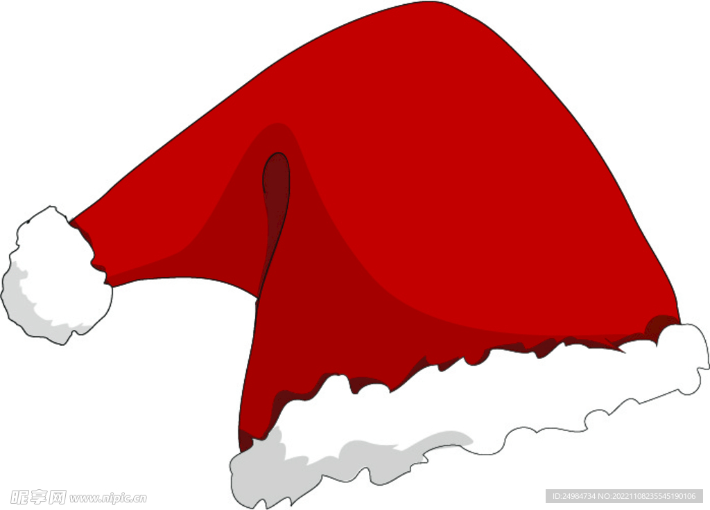 圣诞老人帽子插画