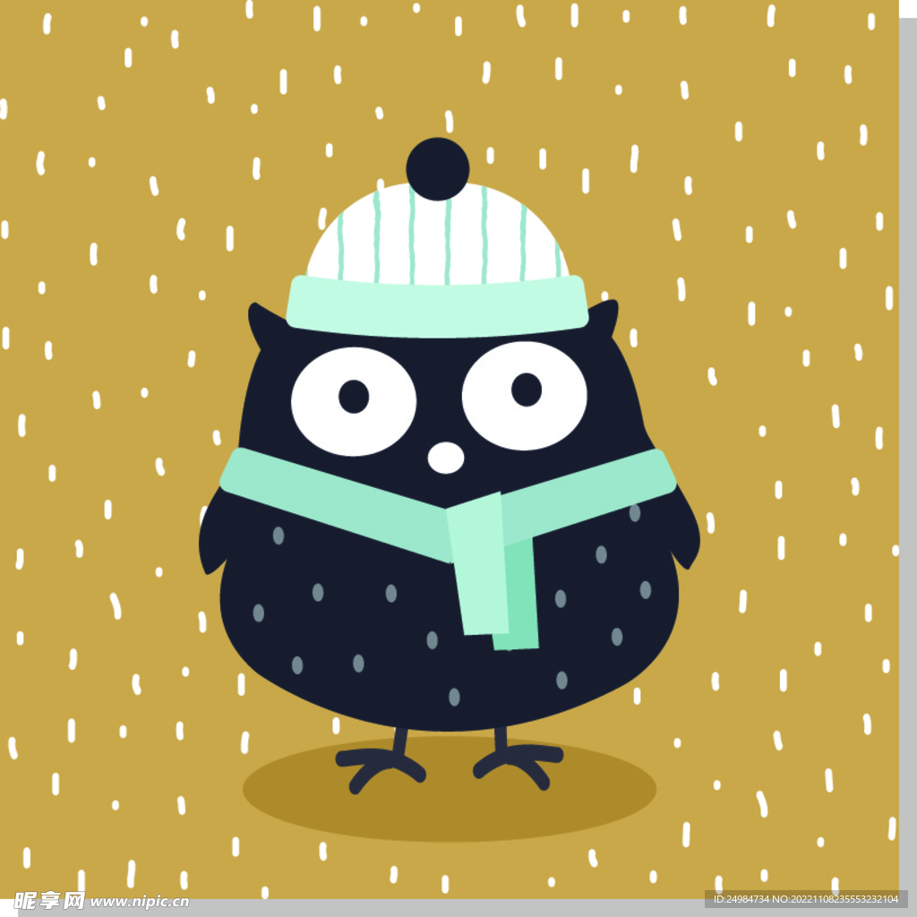 企鹅矢量素材插画