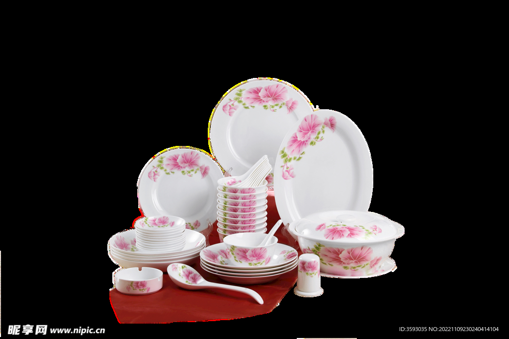 蝴蝶花餐具陶瓷