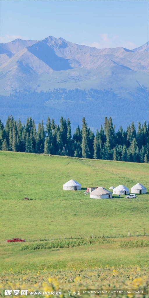 蒙古包风景图片