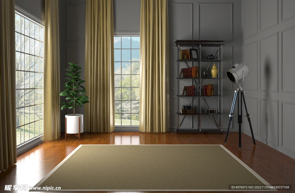 现代客厅 3D场景