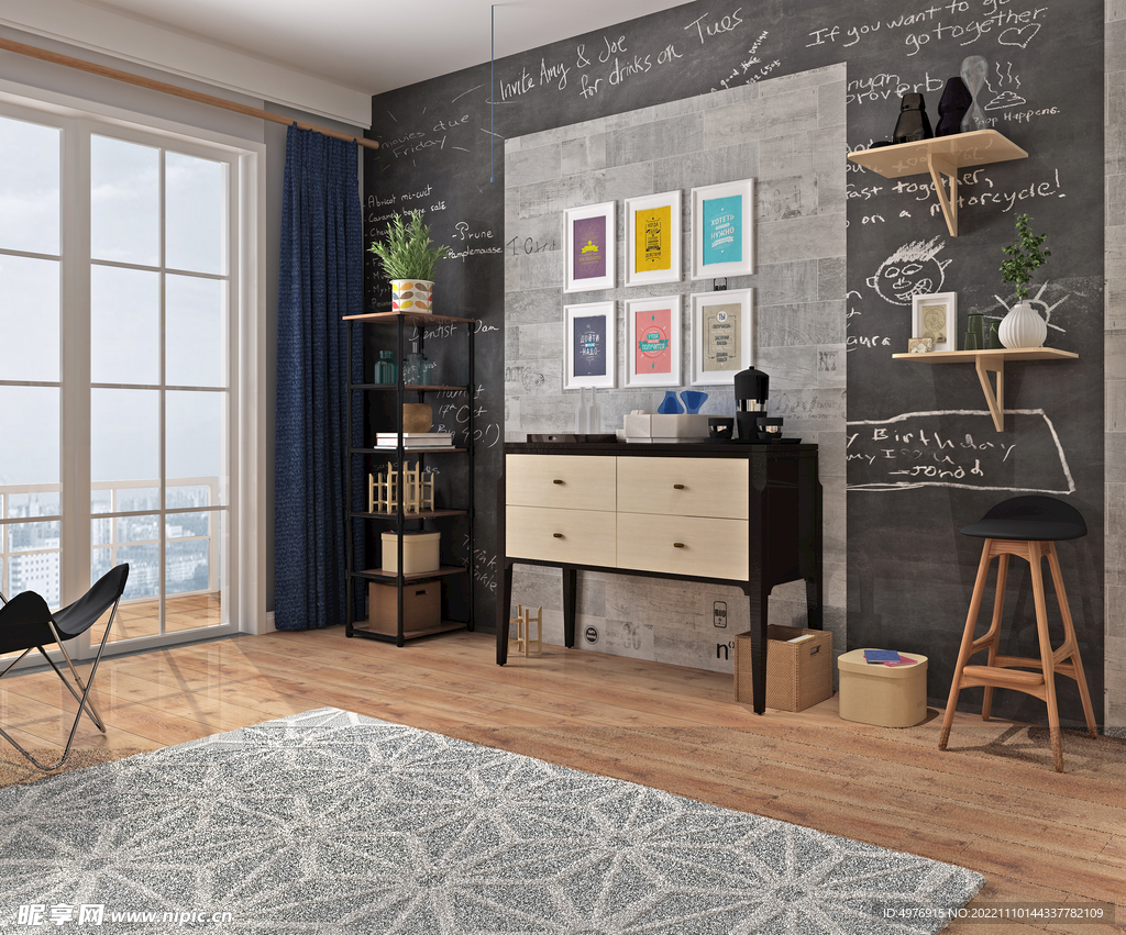 现代客厅 3D场景