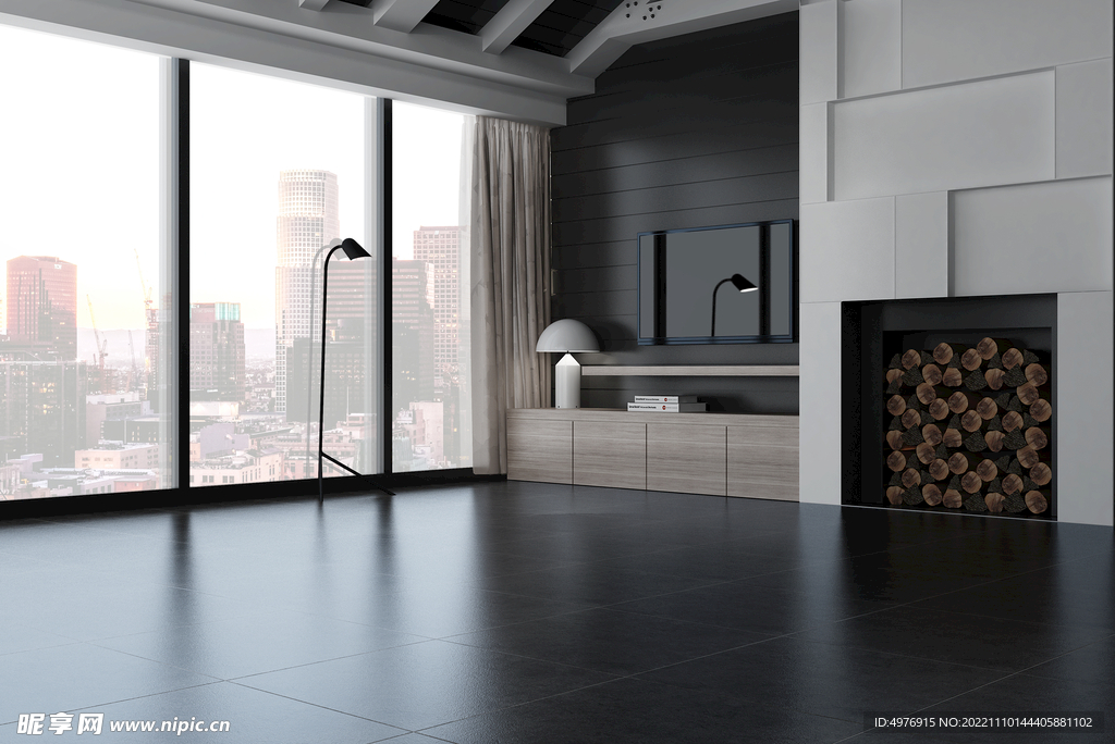 现代客厅 3D场景