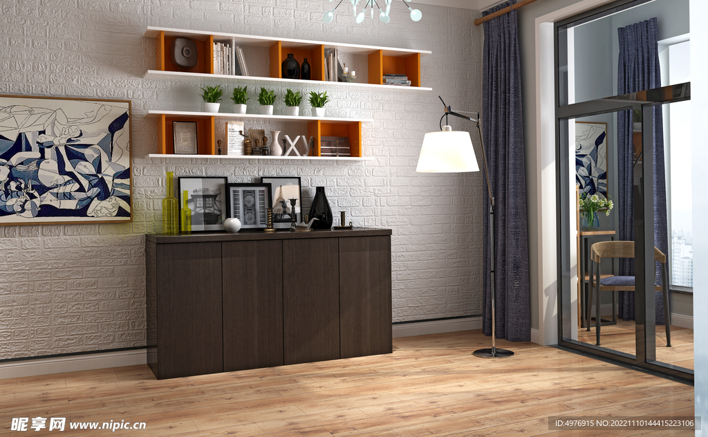 现代客厅 3D场景