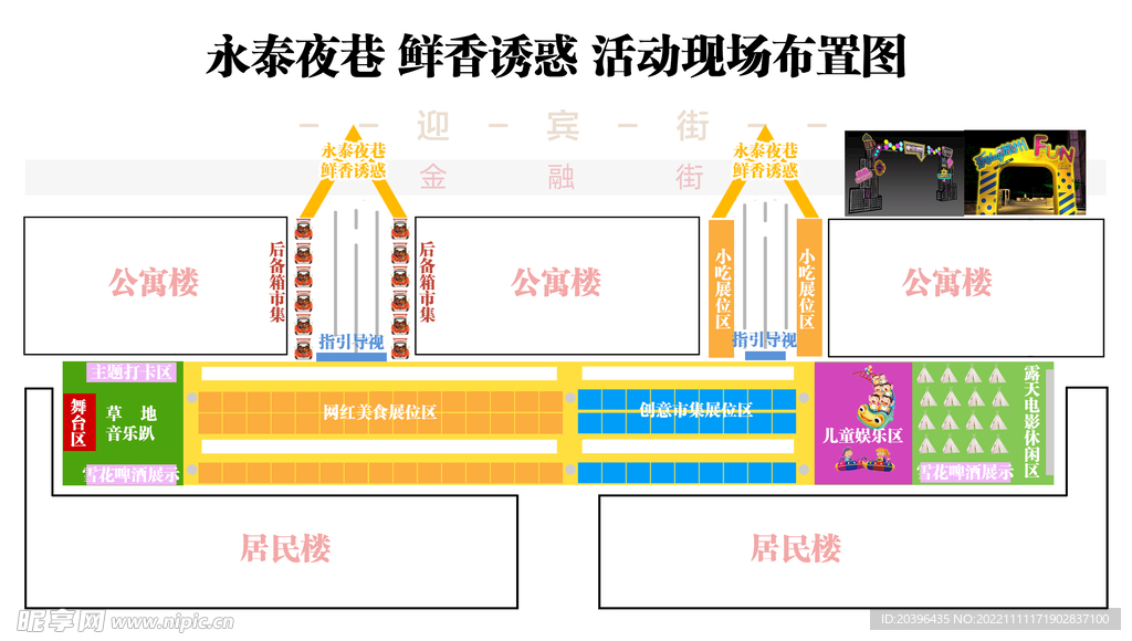 夜经济活动现场分布图