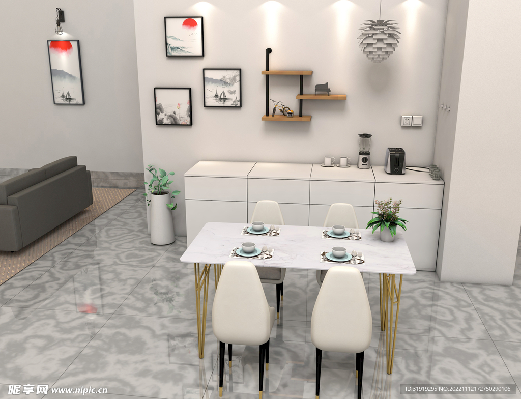 3D场景室内产品搭建