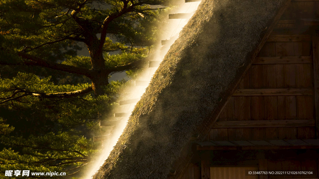 白川乡和五屹山历史村座   