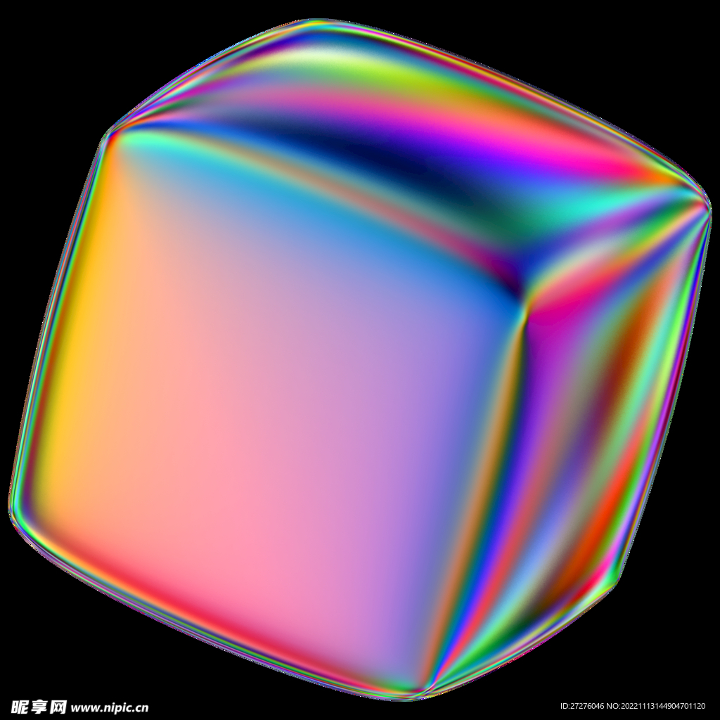 未来科幻金属全息镭射立体素材