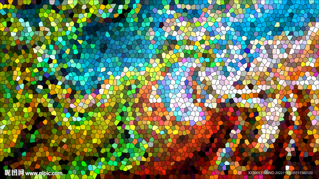 玻璃拼贴图案背景