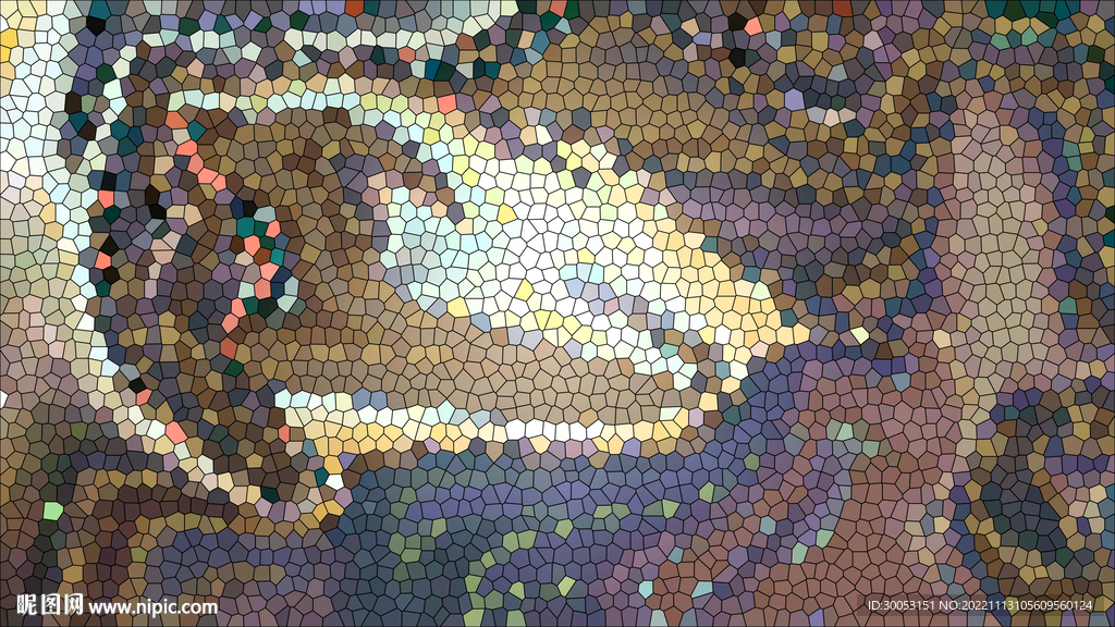 玻璃拼贴图案背景