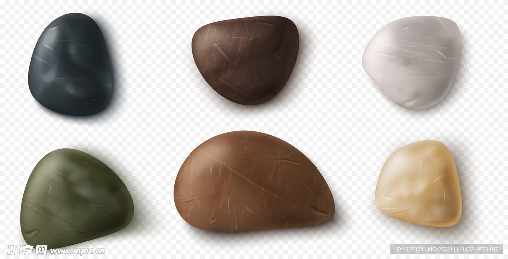 光滑的鹅卵石石头素材下载