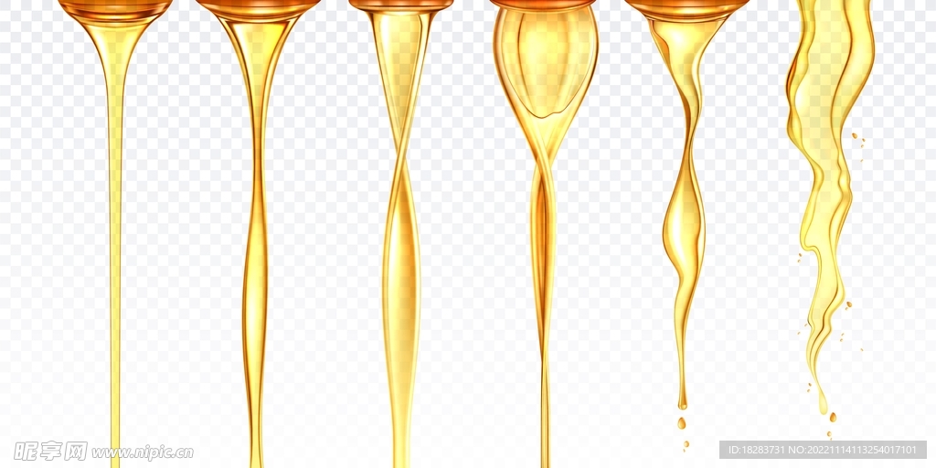 金色油滴素材下载