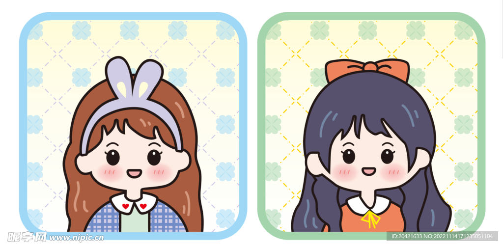 可爱卡通女生头像