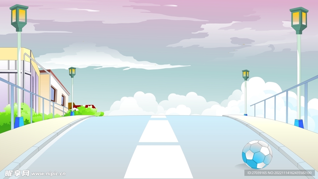 卡通室外场景设计