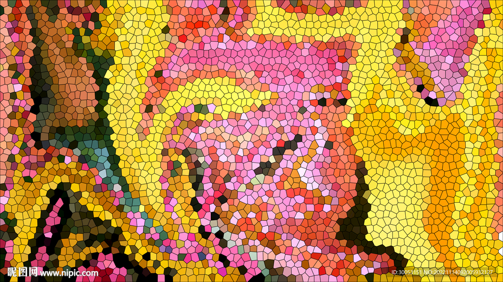 玻璃拼贴图案