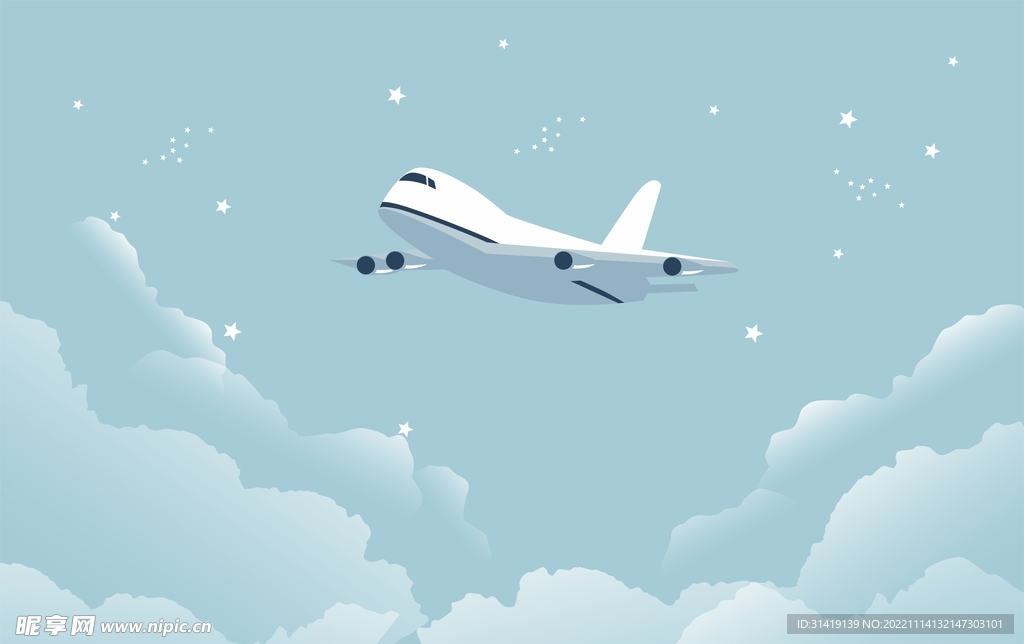 卡通飞机