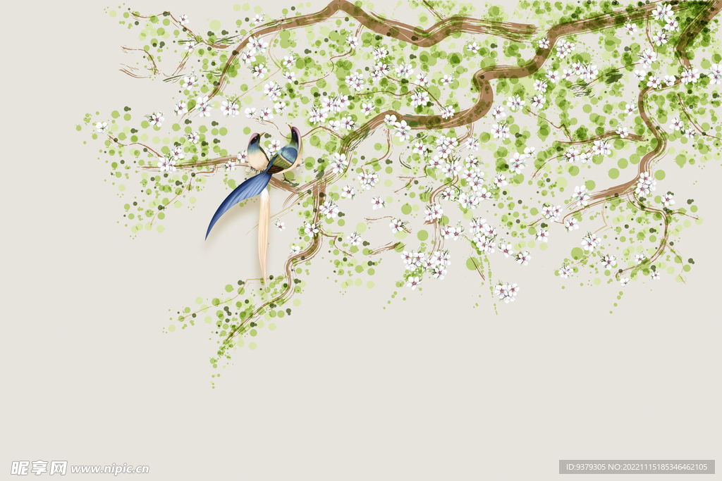 背景墙水墨装饰画