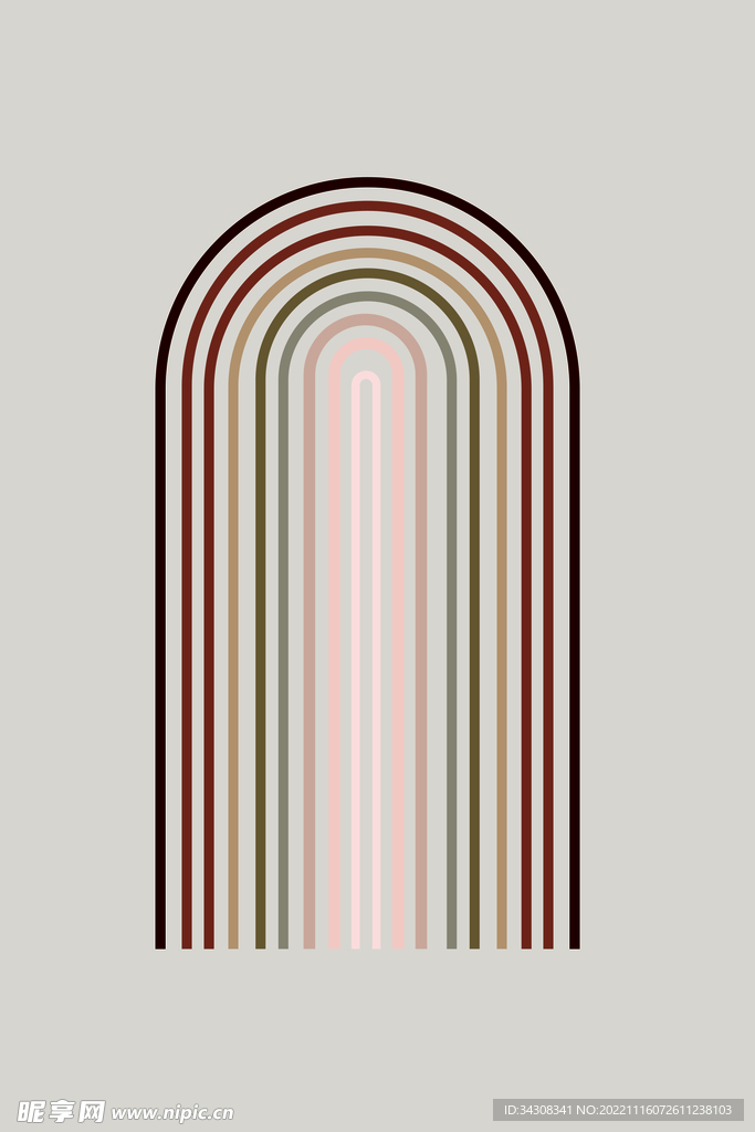 简约抽象北欧装饰画