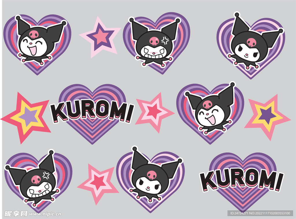 卡通恶魔小猫设计