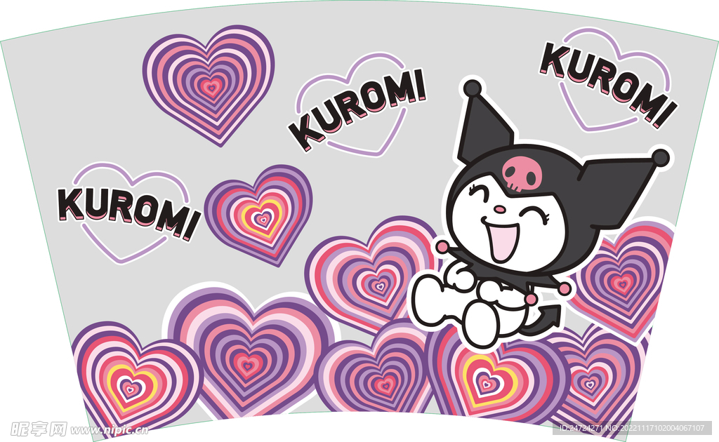 卡通恶魔小猫设计