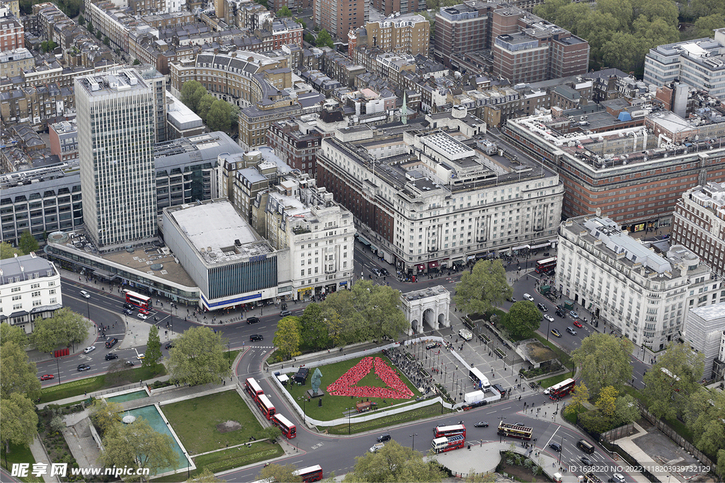 城市规划鸟瞰风景摄影照片