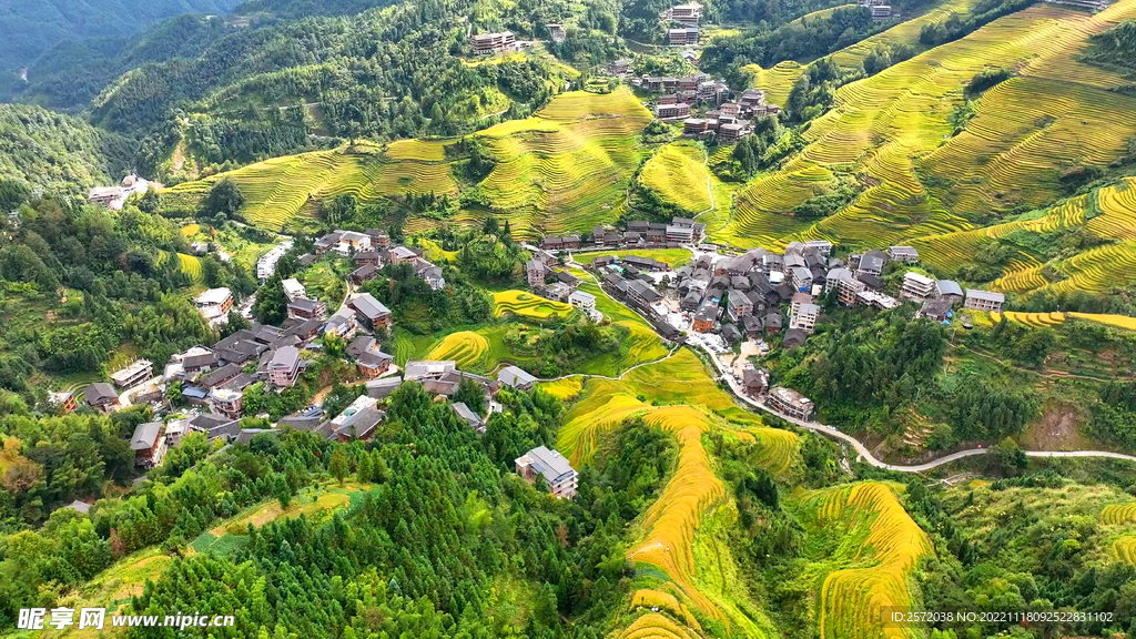 龙胜龙脊梯田风光