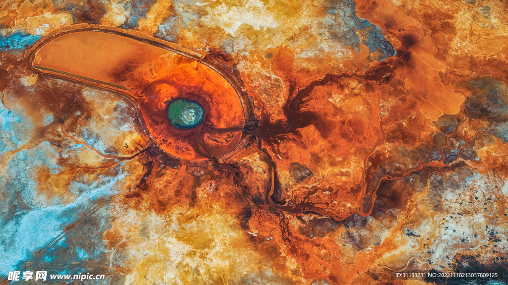 青海茫崖艾肯泉恶魔之眼