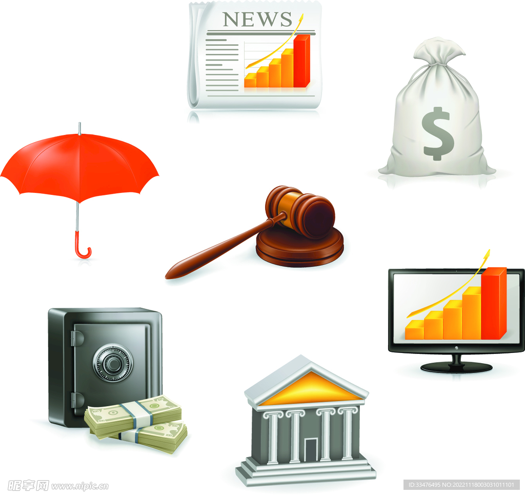 3D立体图标icon素材