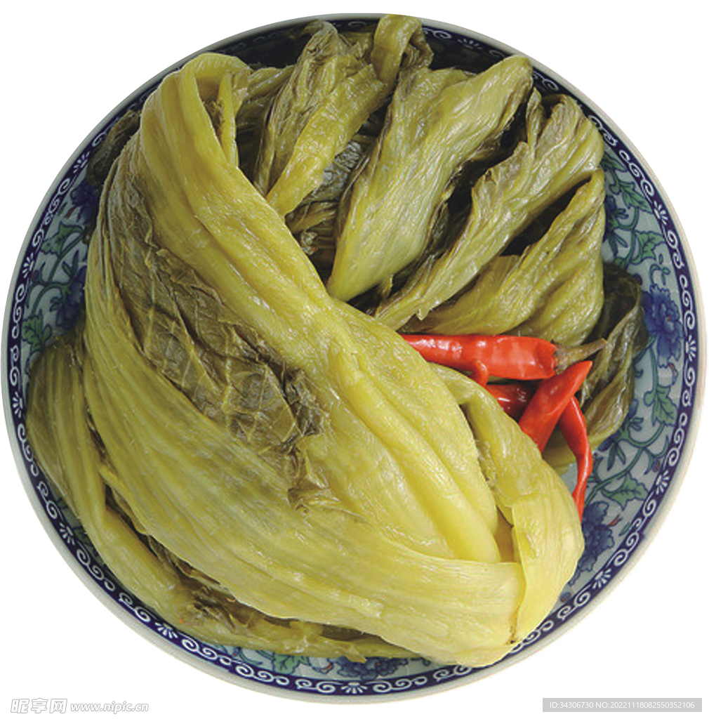 一盘泡菜水咸菜酸菜