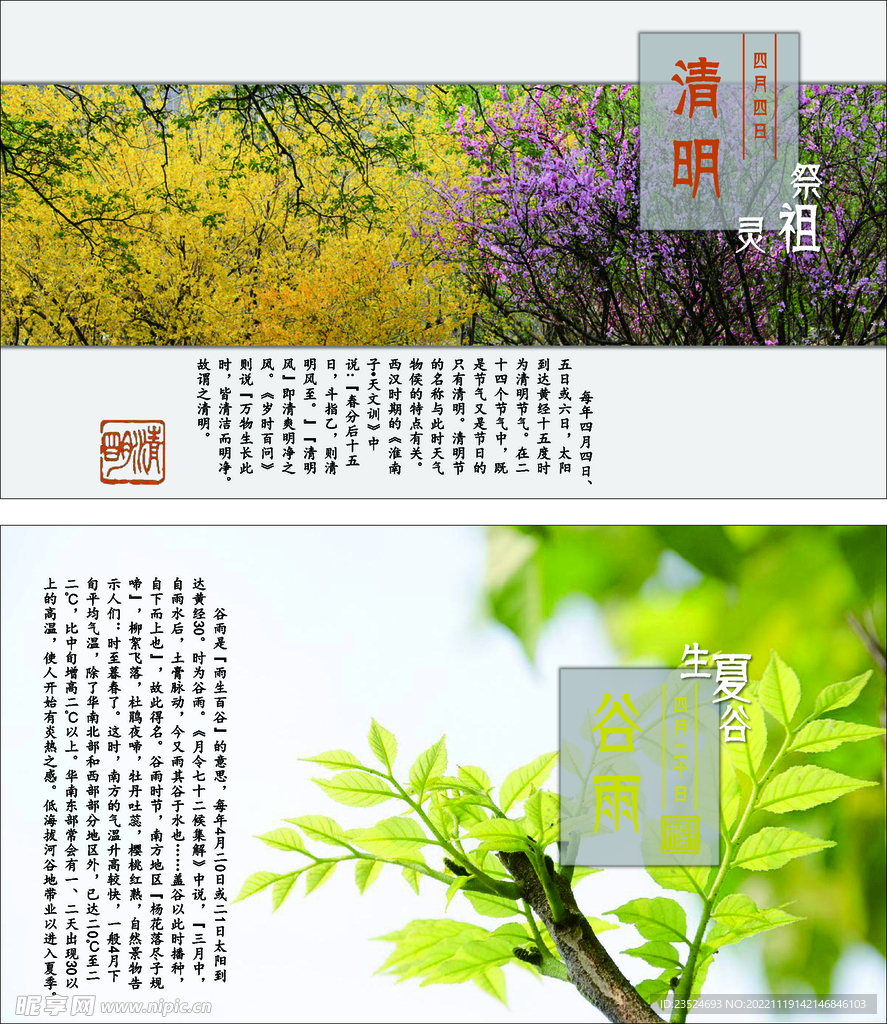 二十四节气 清明 谷雨