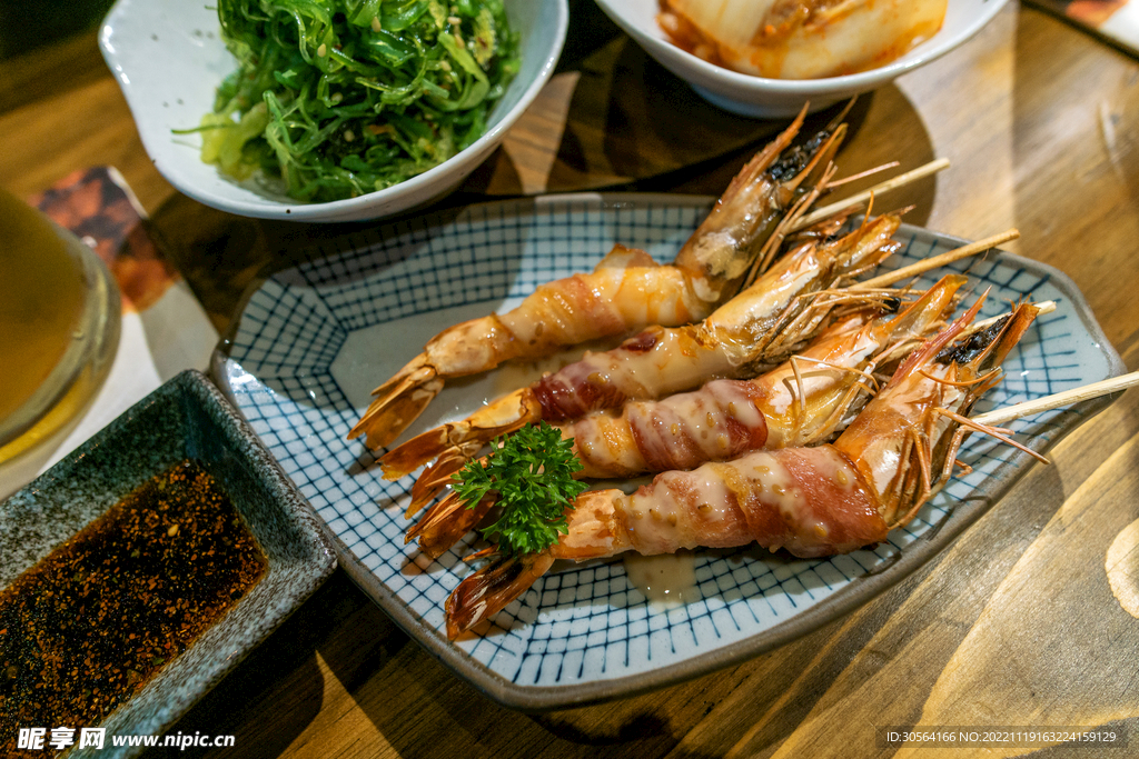 烤虾美食