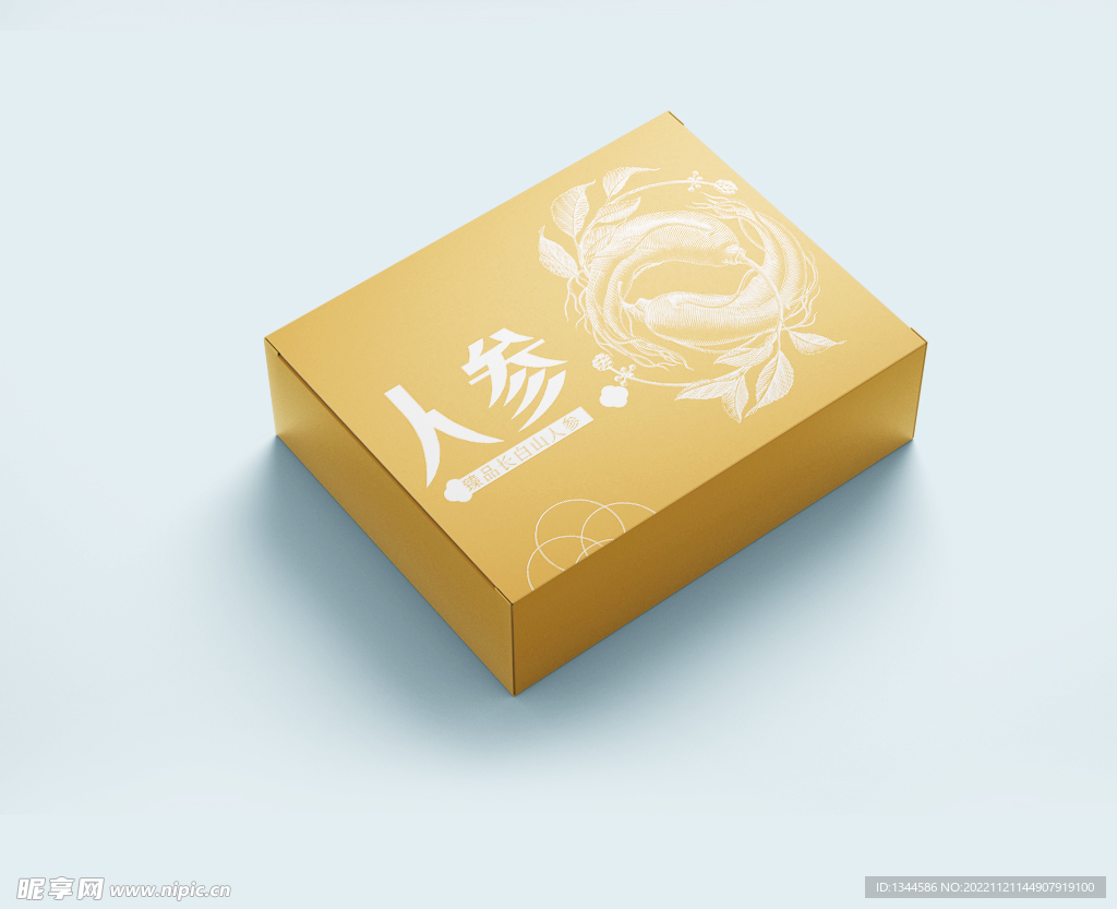 人参包装平面图