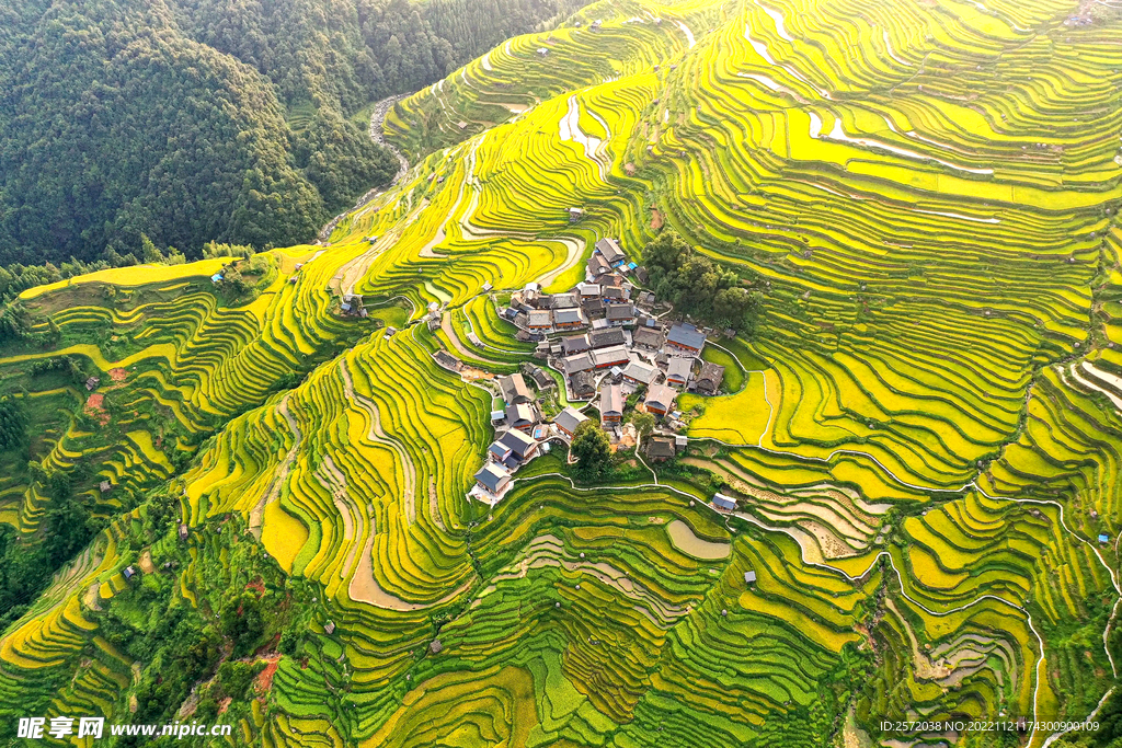 从江加榜梯田风光