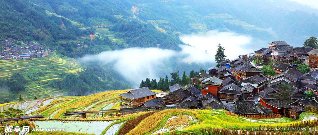 从江加榜梯田风光