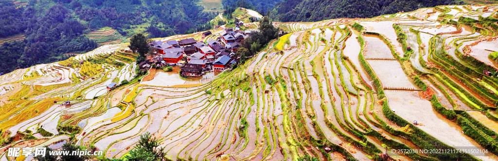从江加榜梯田风光