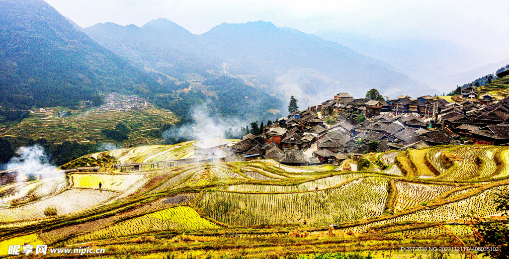 从江加榜梯田风光