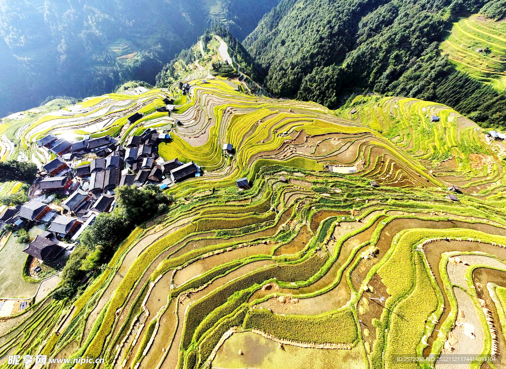 从江加榜梯田风光
